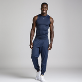 IP ACTIVE V-KNIT SINGLET - BLACK