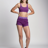 IP ACTIVE ACE LONGLINE CROP TOP - BROWN