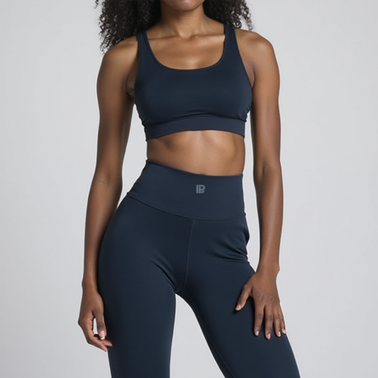 IP Active Ace Longline Crop Top - Shade Blue